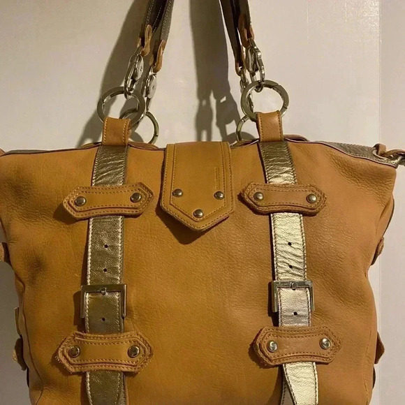 Gustto leather satchel large brown - Picture 10 of 11